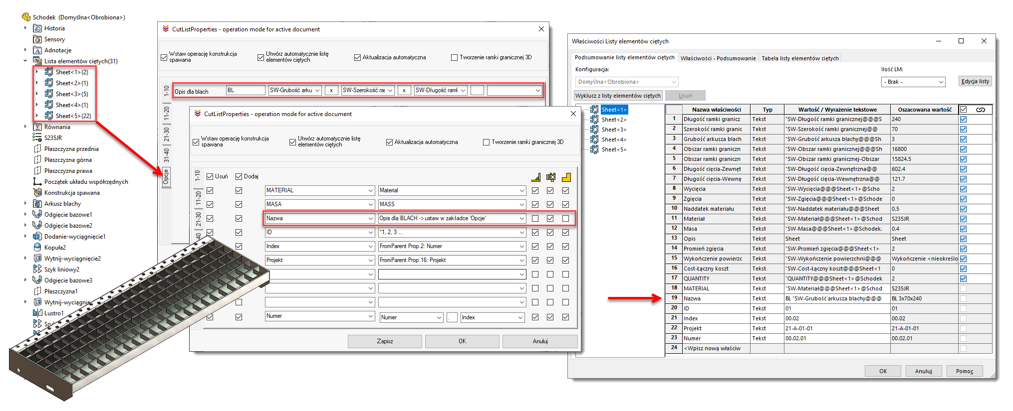 MacroSolid CutListProperties 6